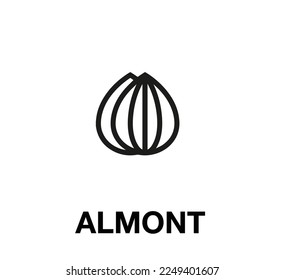 almont icon vector. Linear style sign for mobile concept and web design.almont symbol illustration. Pixel vector graphics - Vector.	