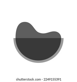 Almost spilled. Isolated. Vector. Minimalism