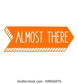 Almost There Motivational Lines Background