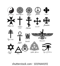 Almost twenty vector signs. From egyptian ancient till more recent time. European, oriental and from Egypt and ancient Persia.