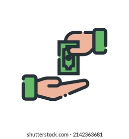 alms icon in the month of ramadan. donate icon