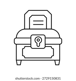 Icono de limosna con fondo blanco Ilustración de stock de Vector