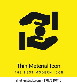 Alms minimal bright yellow material icon
