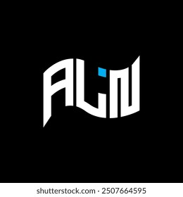 ALN logo design, ALN simple and modern logo. ALN luxurious alphabet design  

