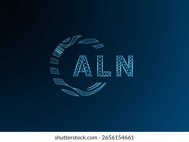 ALN low poly letter logo vector design. ALN lower poly logo design. ALN unique low poly logo design.