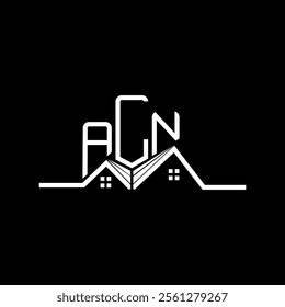 ALN Real state logo design, ALN simple and modern logo. ALN luxurious alphabet design  