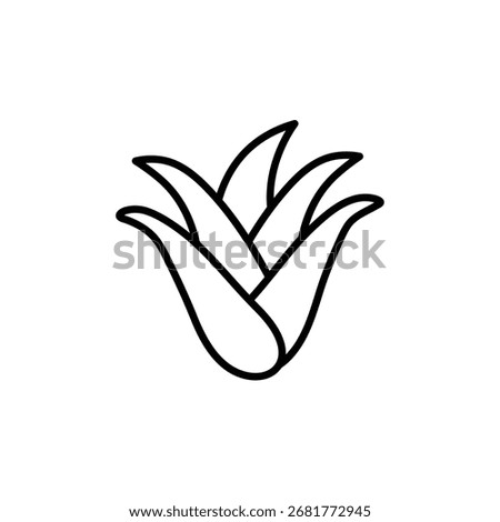  aloe icon vector for design