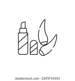 Aloe-Lippenstift-Vektorsymbol