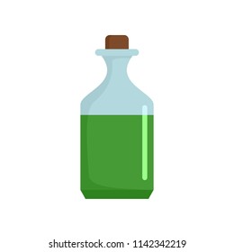 Aloe liquid icon. Flat illustration of aloe liquid vector icon for web isolated on white