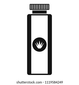 Aloe lotion icon. Simple illustration of aloe lotion vector icon for web design isolated on white background