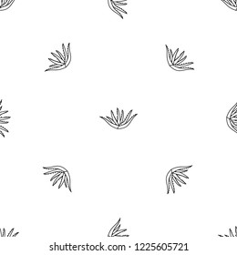 Aloe plant pattern seamless vector repeat geometric for any web design