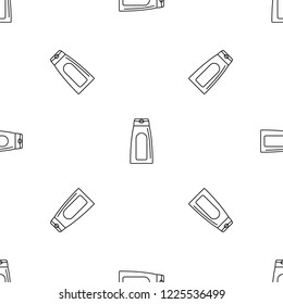 Aloe tube cream pattern seamless vector repeat geometric for any web design