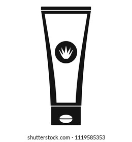 Aloe tube icon. Simple illustration of aloe tube vector icon for web design isolated on white background