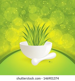 Aloe Vera, alternative medicine vector