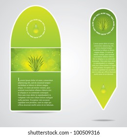 Aloe Vera banners.Vector