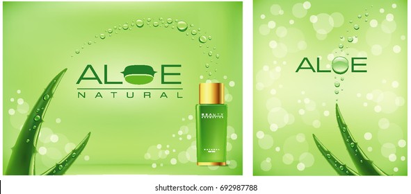 Aloe Vera Cosmetics Background