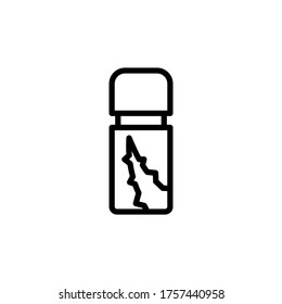 Aloe vera deodorant icon. Simple line, outline vector elements of healing plant icons for ui and ux, website or mobile application