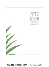 Aloe Vera flyer