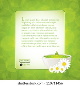 Aloe Vera gel drop.Alternative medicine vector