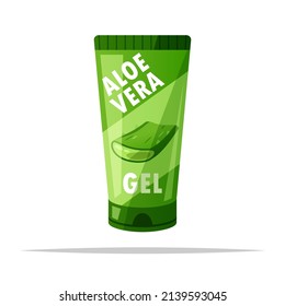 Aloe Vera Gel Product Vector Isolated Illustration