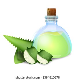 Aloe vera icon. Cartoon of aloe vera vector icon for web design isolated on white background