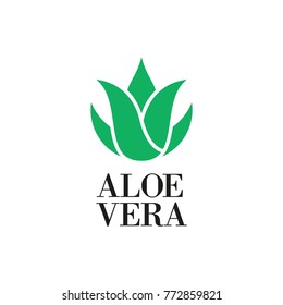 Aloe Vera Icon Or Logo Design. Vector