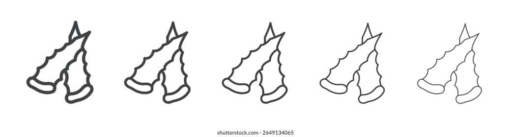 Aloe vera icon outline ilustration vector symbol