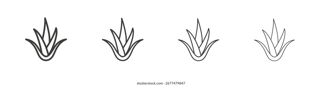Symbol Aloe Vera. Vektorgrafik einzeln.