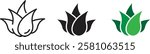 Aloe Vera icon , vector illustration