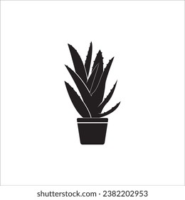 ALOE VERA ICON VECTOR ILLUSTRATION SYMBOL DESIGN