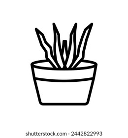Icono de Aloe Vera en vector. Logotipo
