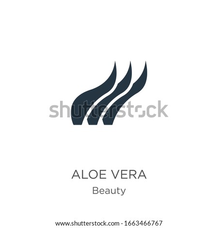 Aloe vera icon vector. Trendy flat aloe vera icon from beauty collection isolated on white background. Vector illustration can be used for web and mobile graphic design, logo, eps10