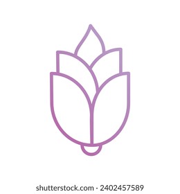 aloe vera icon with white background vector stock illustration
