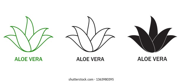 Aloe vera line art Images, Stock Photos & Vectors |