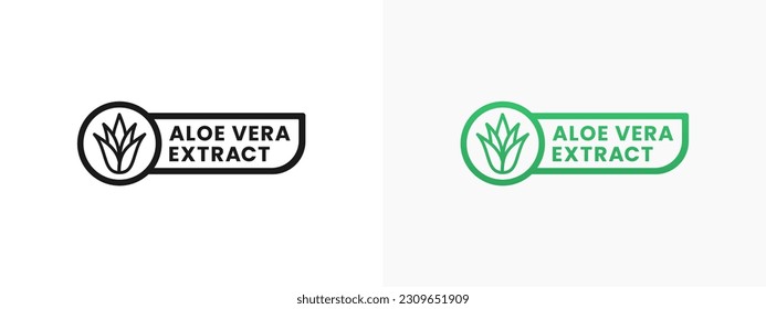 Etiqueta de aloe vera o vector de signos de aloe vera aislado en estilo plano. Mejor etiqueta de Aloe Vera para el elemento de diseño del embalaje del producto. Signo de Aloe Vera simple para el elemento de diseño del embalaje.