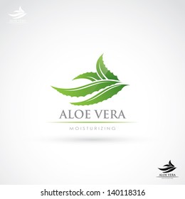 Aloe Vera Label - Vector Illustration