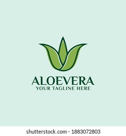 Aloe Vera or Lidah Buaya for Natural Product Logo Design