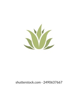 Aloe Vera Logo Design. Aloe Icon Vector