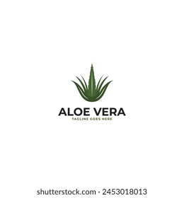 Aloe vera logo design for skincare brands organic products illustration idea
