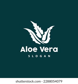 Aloe Vera Logo, KräuterpflanzenVektorgrafik, Symbol für Illustration Symbol einfaches Design