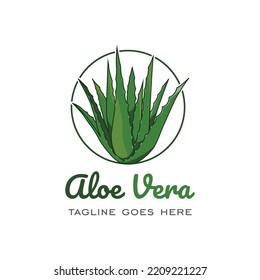 Aloe Vera Logo Icon Design