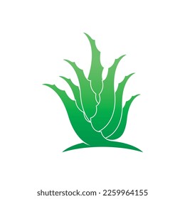 Símbolo del logo de Aloe Vera símbolo de diseño belleza cuidado de la piel