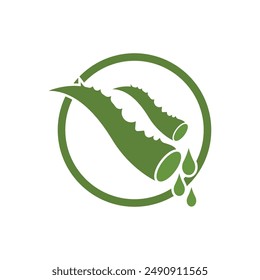 Aloe Vera logo icon design symbol beauty skin care