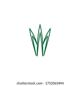 aloe vera logo stock illustration design
