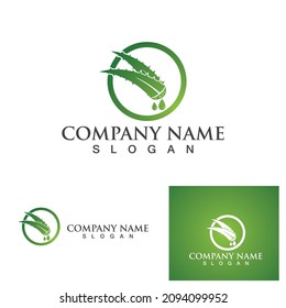 Aloe vera logo and symbol