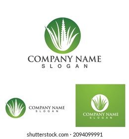 Logo de Aloe vera y símbolo