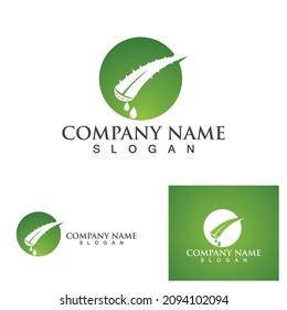 Aloe vera logo and symbol