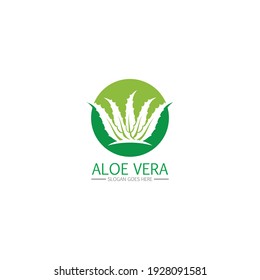 Logo von Aloe Vera und Symbol, Vektorgrafik