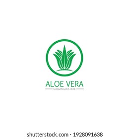 Logo de Aloe vera y vector de símbolos