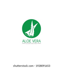 Logo de Aloe vera y vector de símbolos